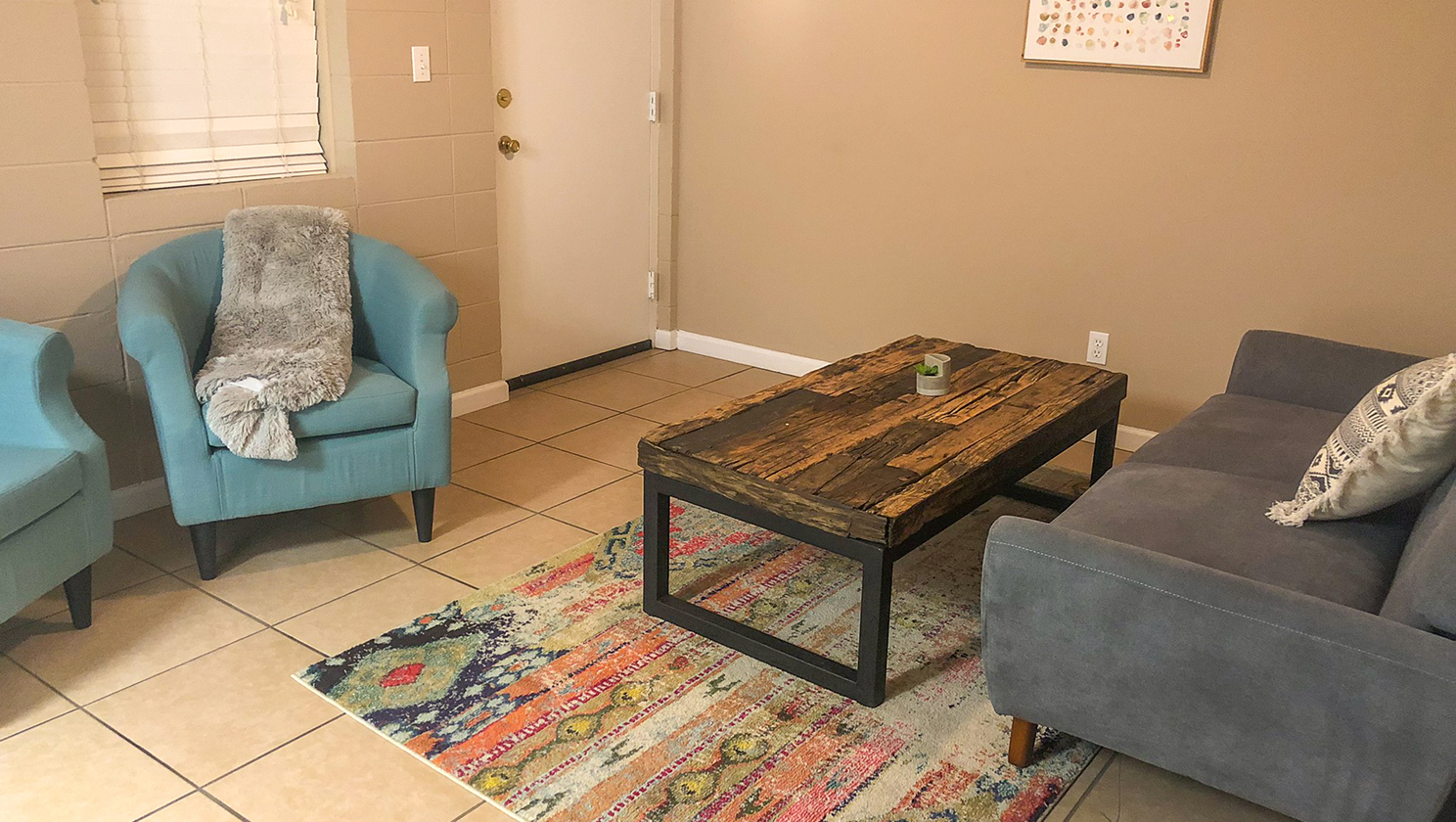 furnished living space