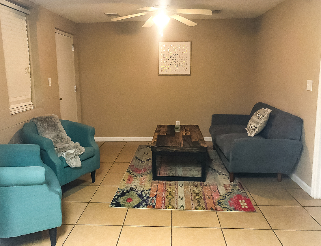 furnished living space